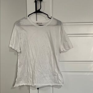 Zara White Short Sleeve Tee
